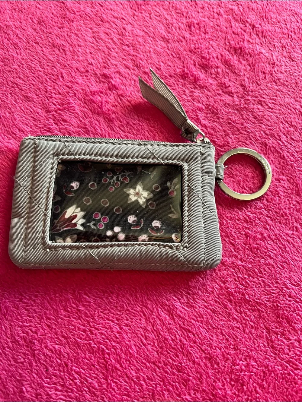 Gray Zip ID Vera Bradley - Picture 2 of 3